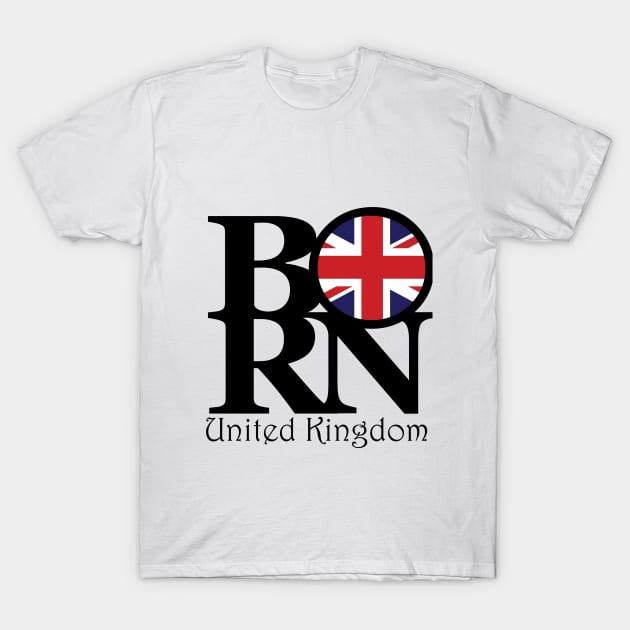United Kingdom BORN T-Shirt by homebornlove